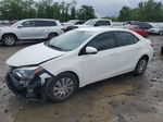 2014 Toyota Corolla L White vin: 2T1BURHE5EC095198