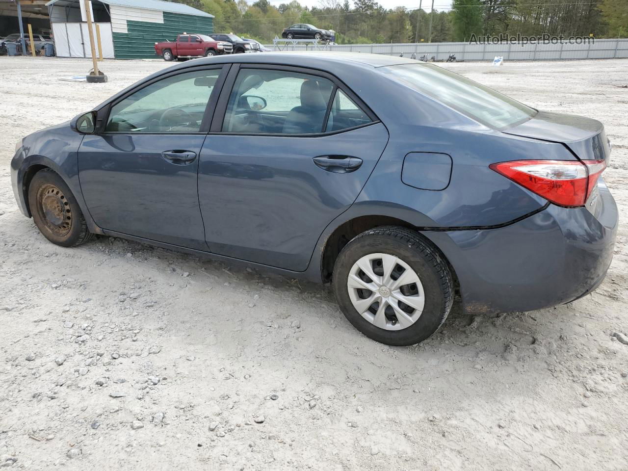 2014 Toyota Corolla L Blue vin: 2T1BURHE5EC176508