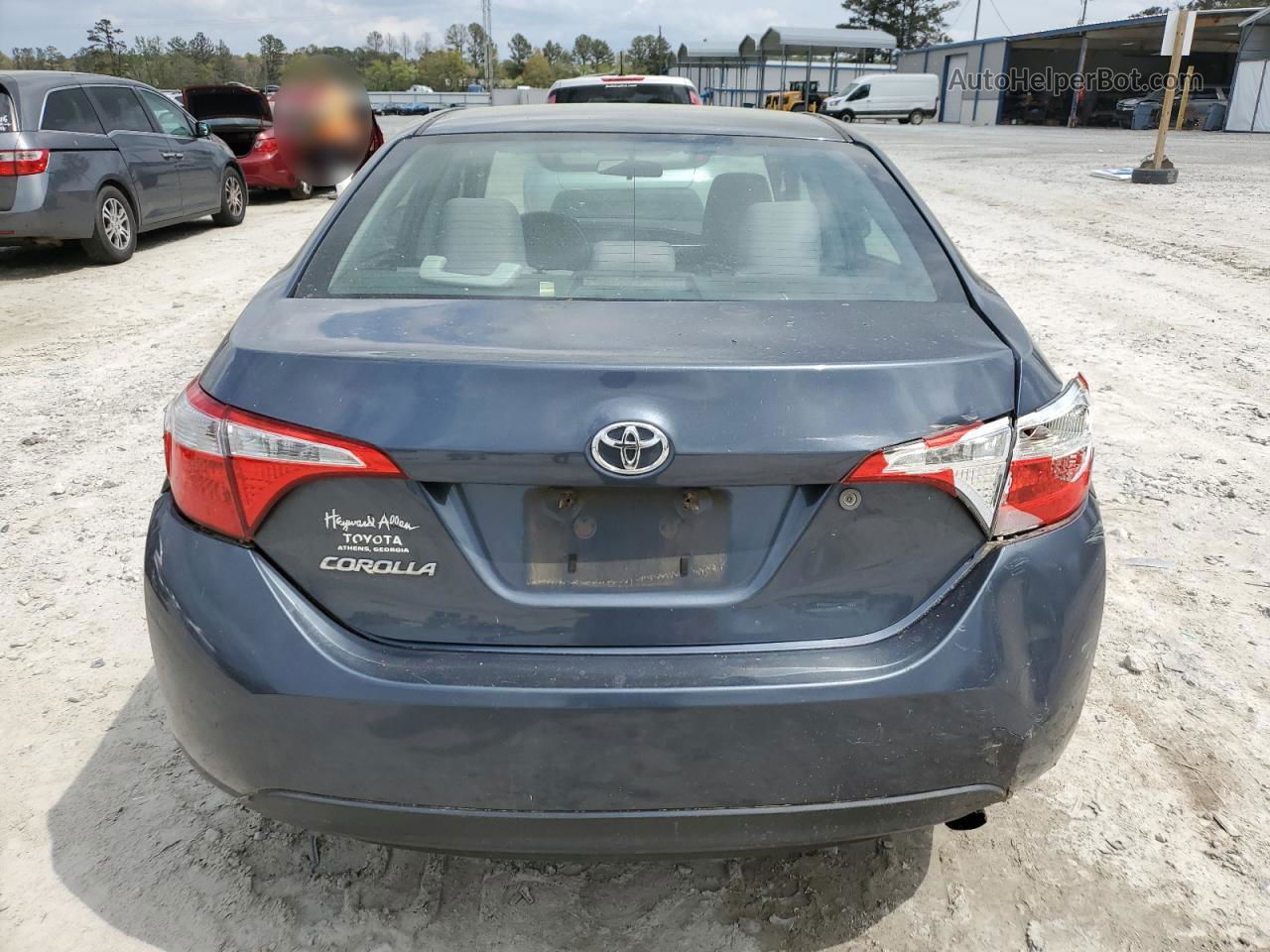 2014 Toyota Corolla L Blue vin: 2T1BURHE5EC176508