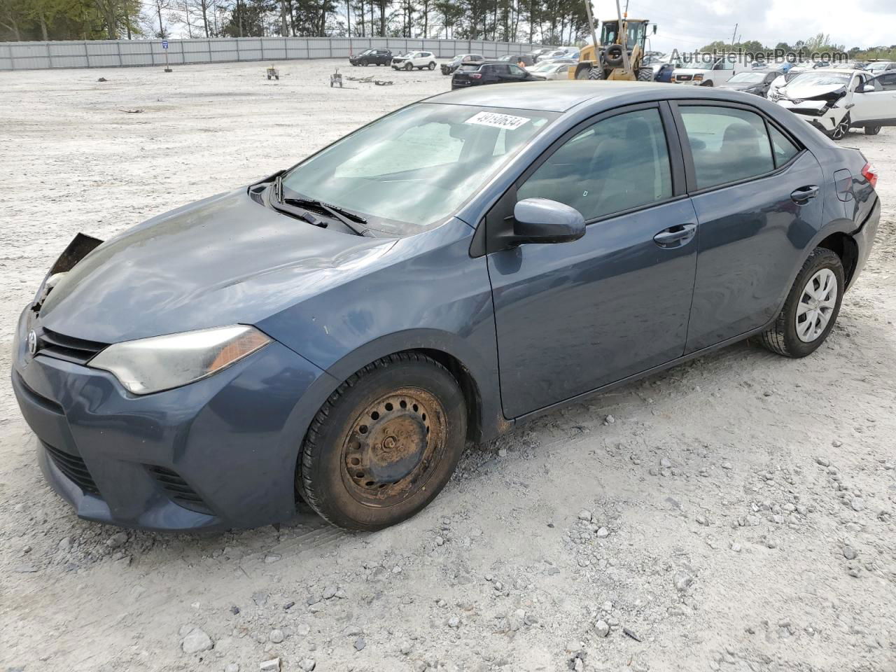 2014 Toyota Corolla L Blue vin: 2T1BURHE5EC176508