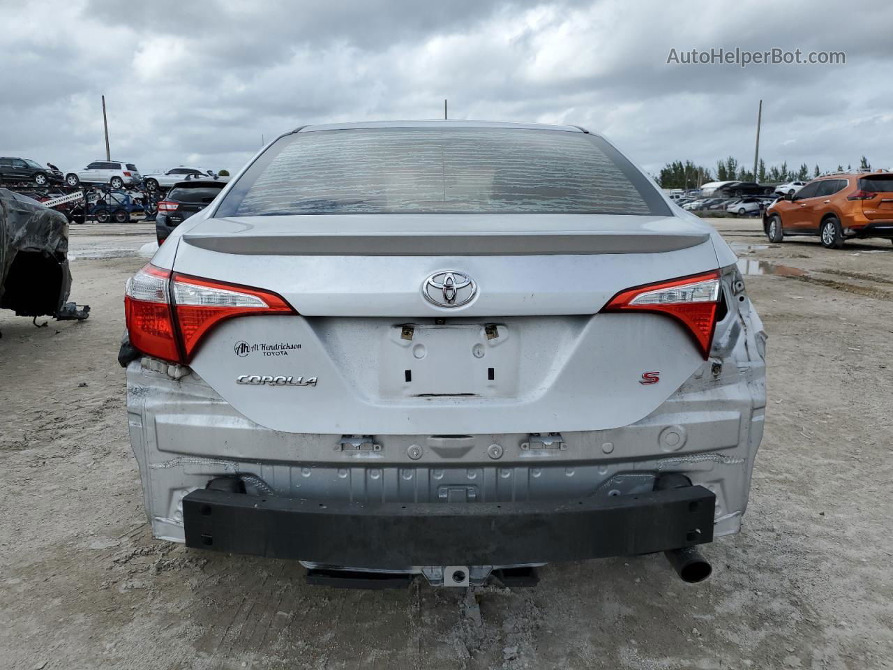 2014 Toyota Corolla L Серебряный vin: 2T1BURHE5EC181837