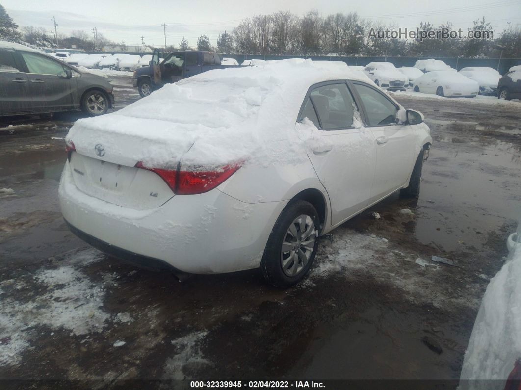 2014 Toyota Corolla L/le/s/s Plus/le Plus White vin: 2T1BURHE5EC184818