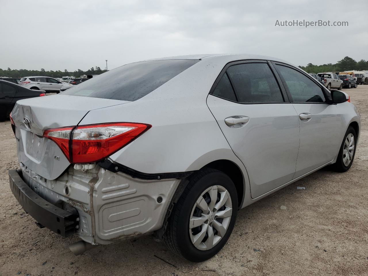 2014 Toyota Corolla L Silver vin: 2T1BURHE5EC210043