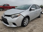 2014 Toyota Corolla L Silver vin: 2T1BURHE5EC210043