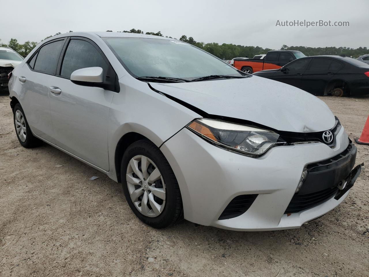 2014 Toyota Corolla L Серебряный vin: 2T1BURHE5EC210043