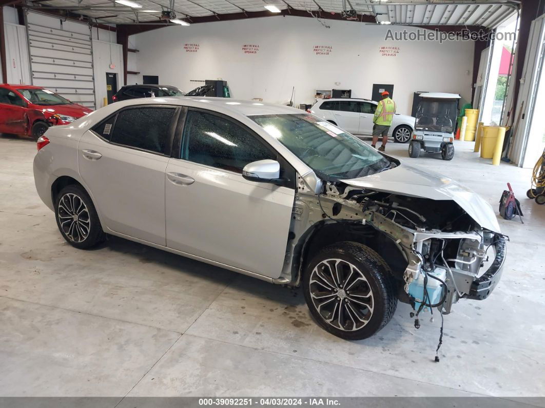 2014 Toyota Corolla S Plus Silver vin: 2T1BURHE5EC215615