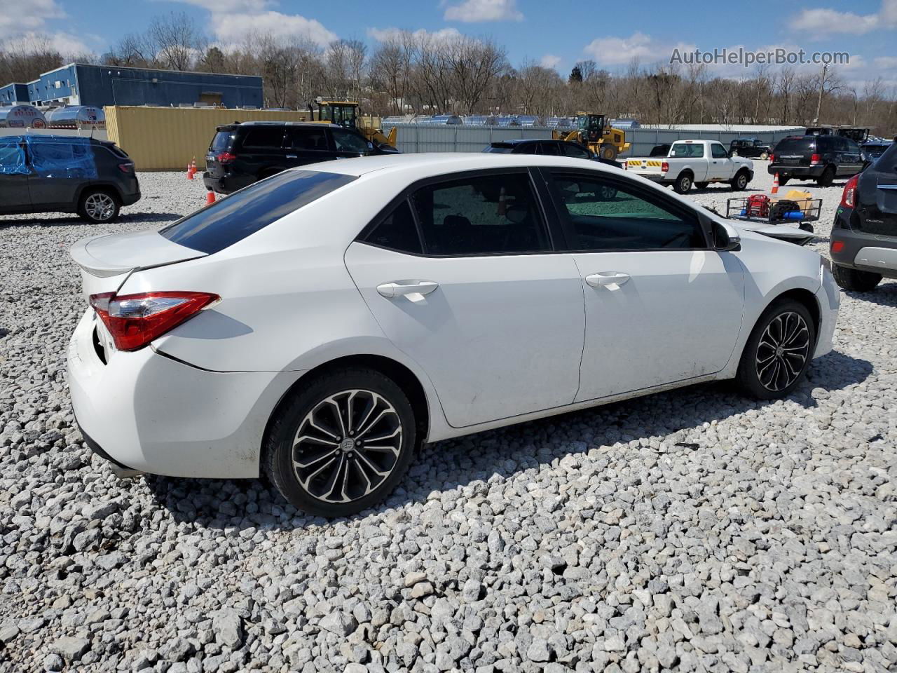 2014 Toyota Corolla L White vin: 2T1BURHE5EC227196