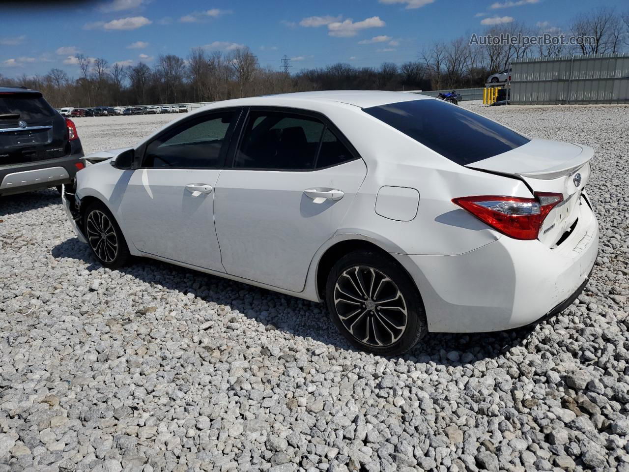 2014 Toyota Corolla L White vin: 2T1BURHE5EC227196