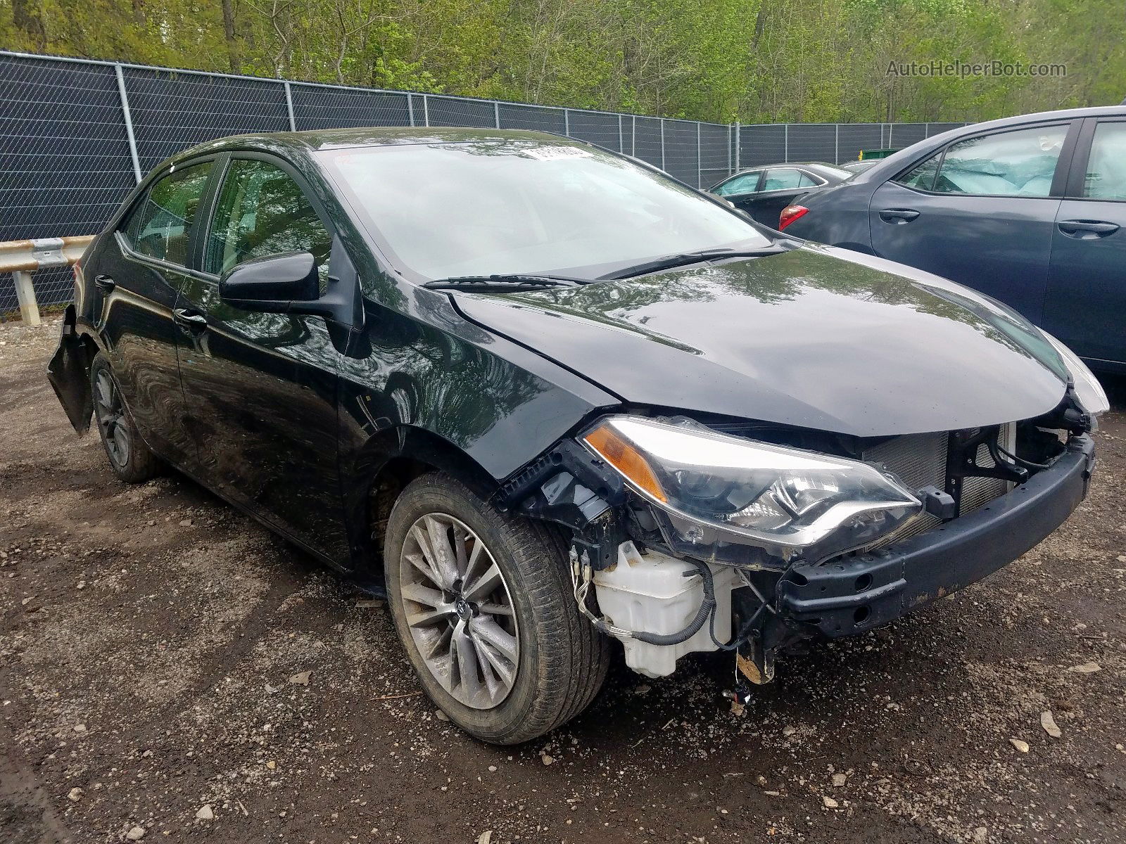 2015 Toyota Corolla L Black vin: 2T1BURHE5FC231198