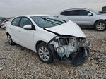 2015 Toyota Corolla L White vin: 2T1BURHE5FC232772