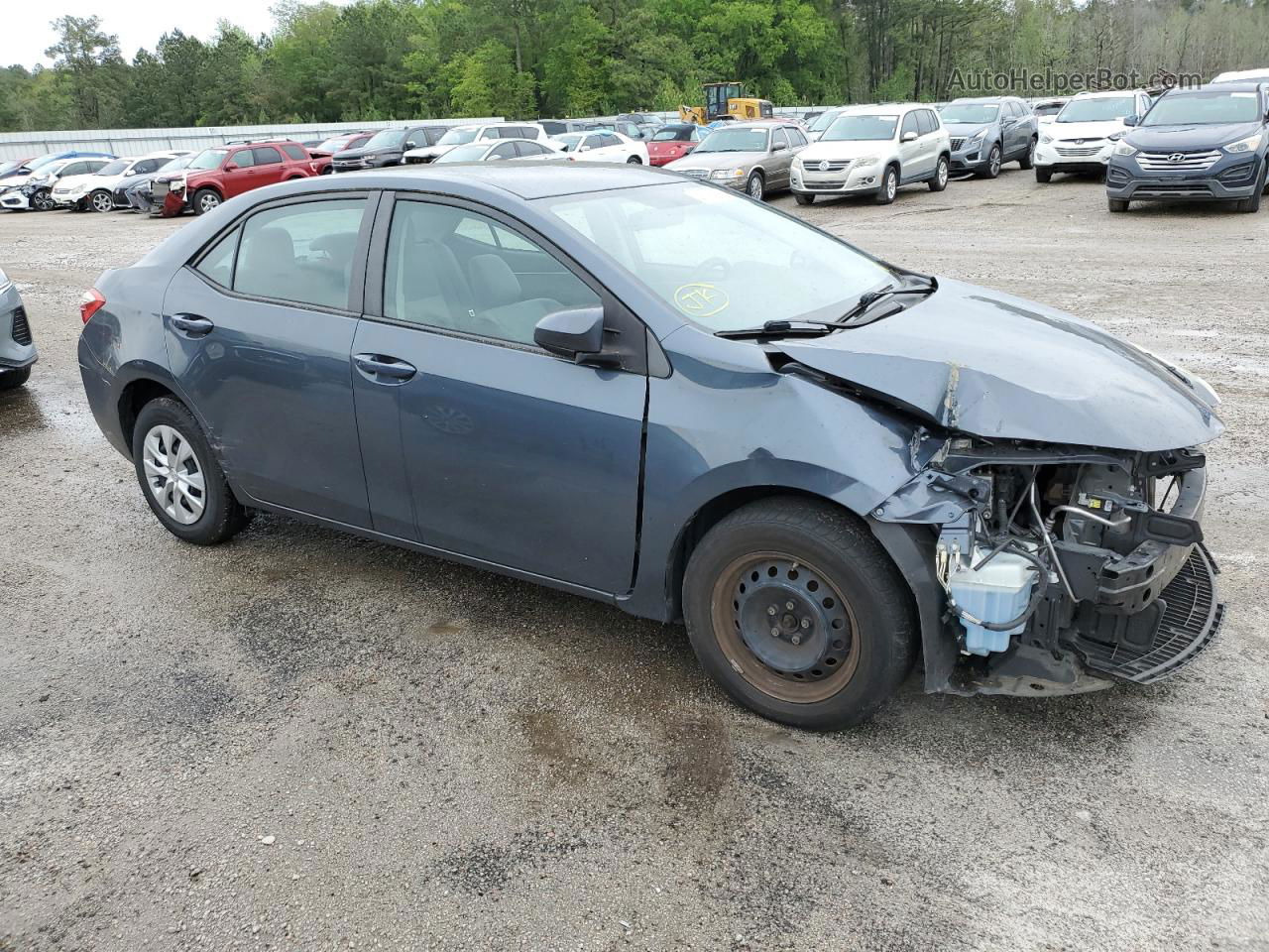 2015 Toyota Corolla L Серый vin: 2T1BURHE5FC247319