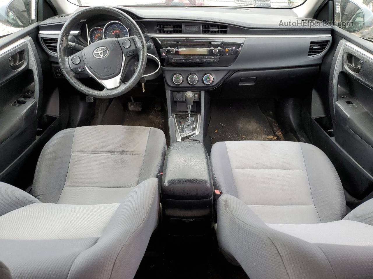 2015 Toyota Corolla L Gray vin: 2T1BURHE5FC247319