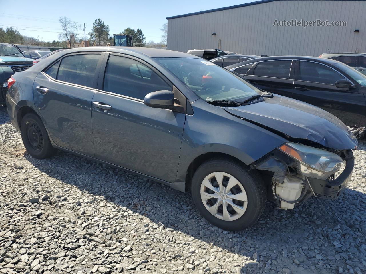 2015 Toyota Corolla L Gray vin: 2T1BURHE5FC252083