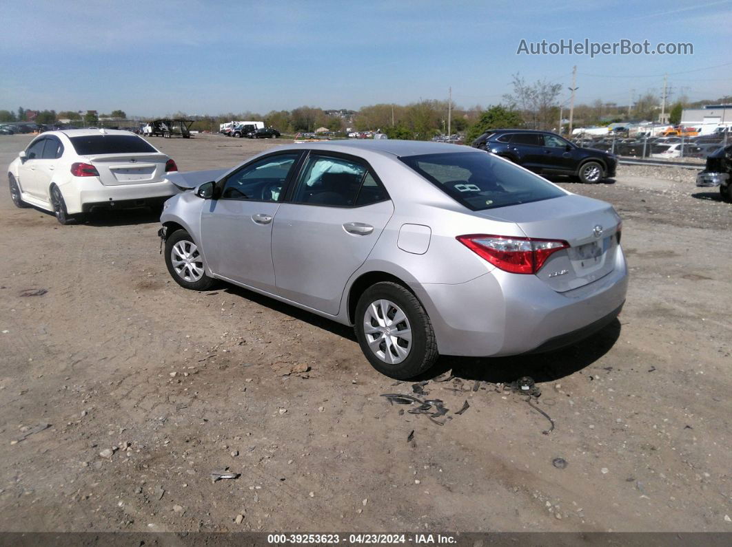 2015 Toyota Corolla L Silver vin: 2T1BURHE5FC261169