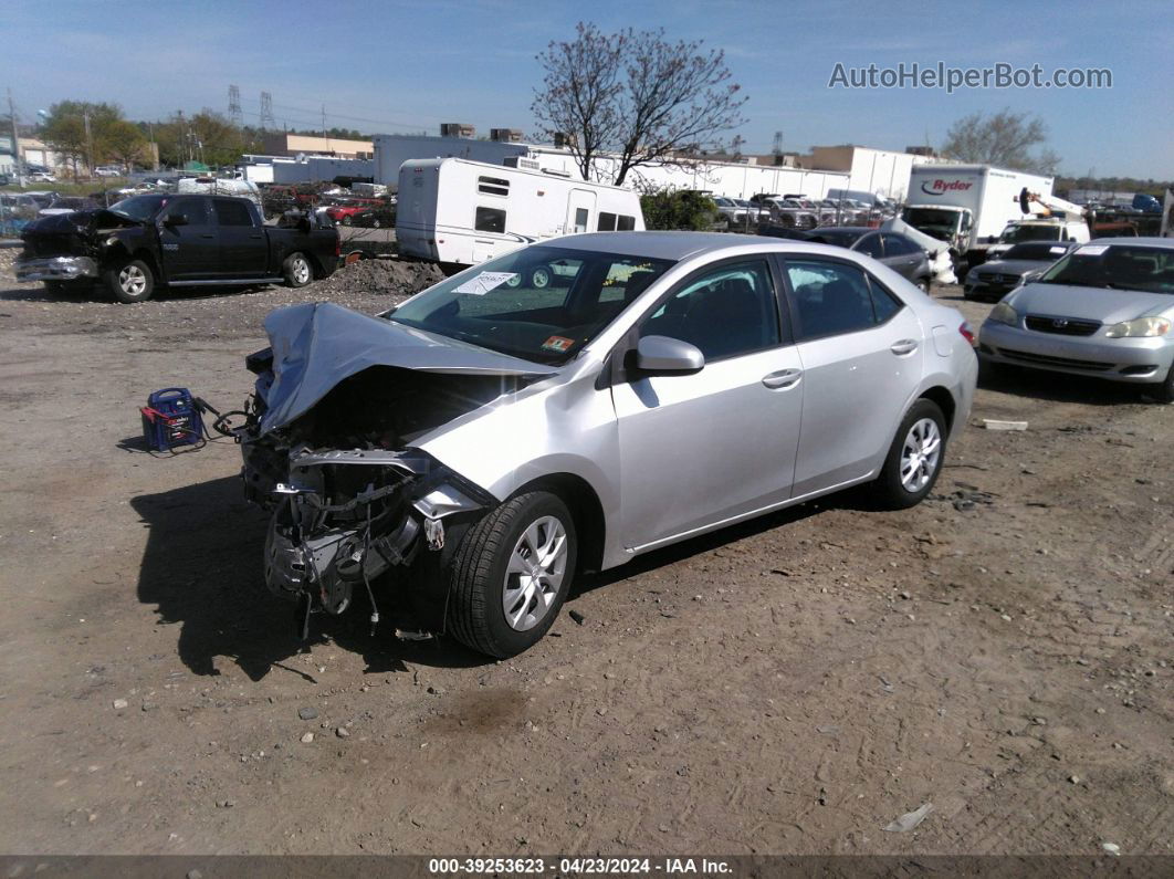 2015 Toyota Corolla L Silver vin: 2T1BURHE5FC261169