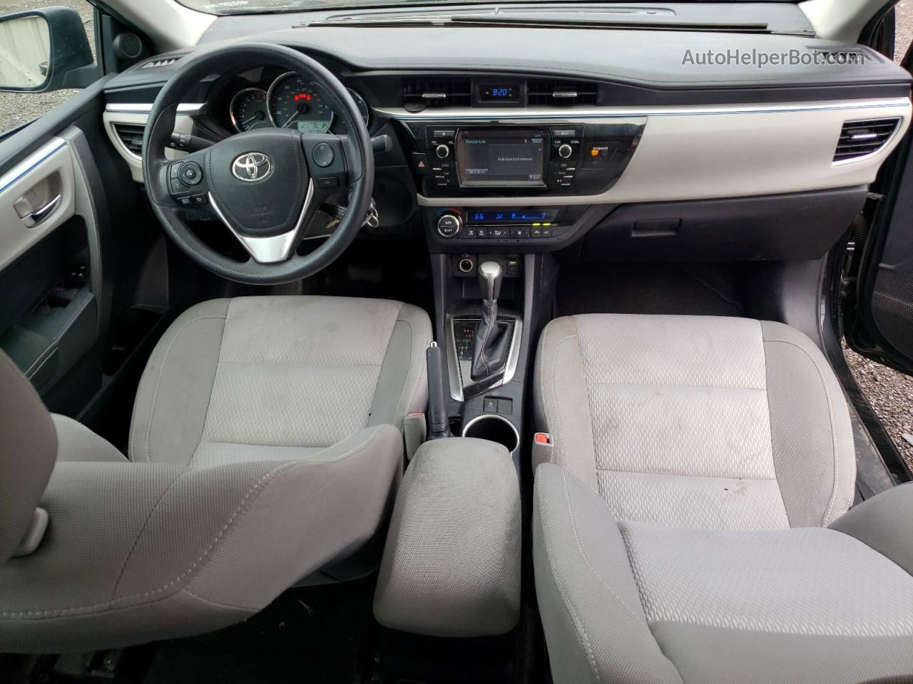 2015 Toyota Corolla L Черный vin: 2T1BURHE5FC269319