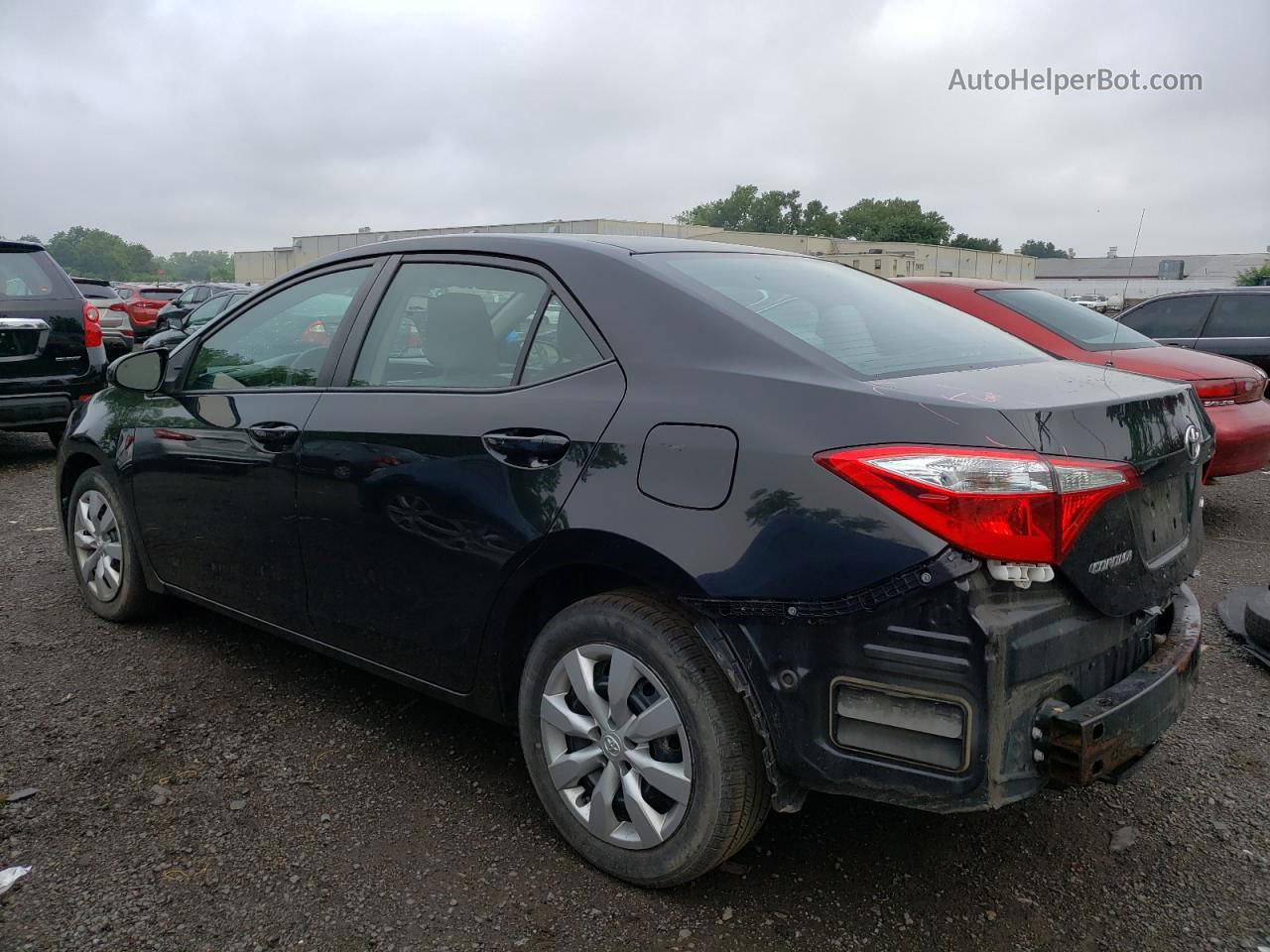 2015 Toyota Corolla L Черный vin: 2T1BURHE5FC269319