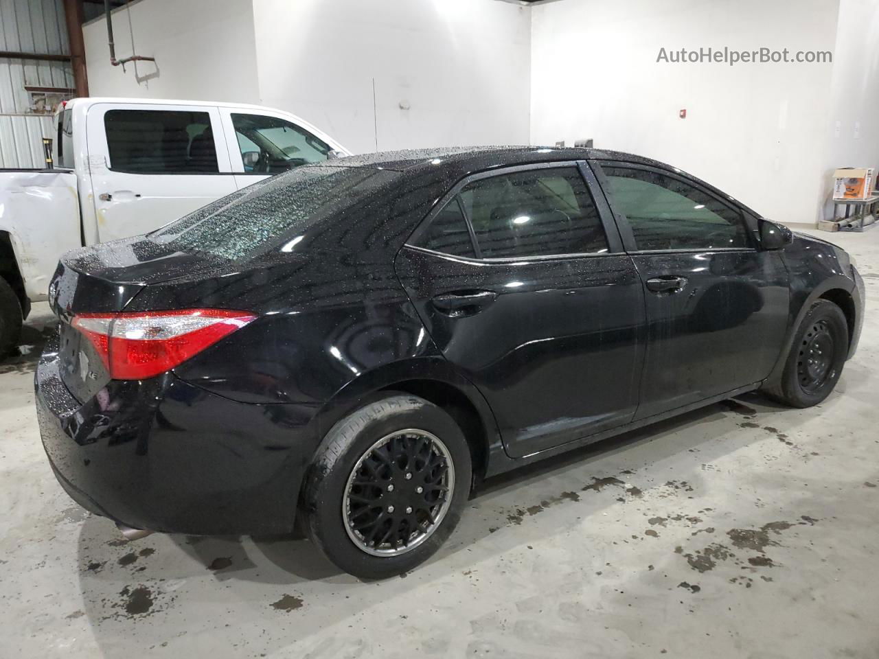 2015 Toyota Corolla L Black vin: 2T1BURHE5FC280353