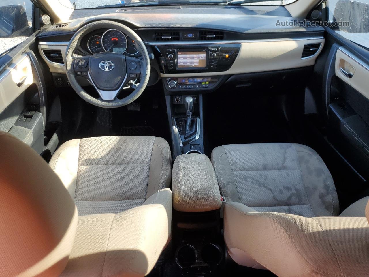 2015 Toyota Corolla L Gray vin: 2T1BURHE5FC283480