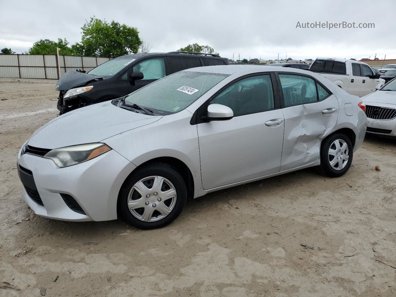 2015 Toyota Corolla L Silver vin: 2T1BURHE5FC298562