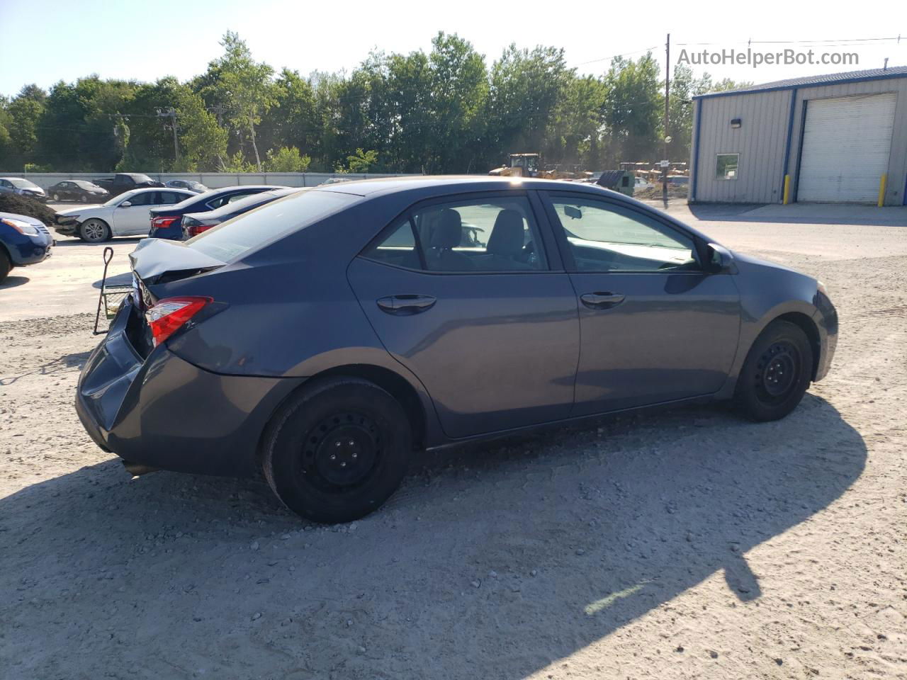 2015 Toyota Corolla L Gray vin: 2T1BURHE5FC302450