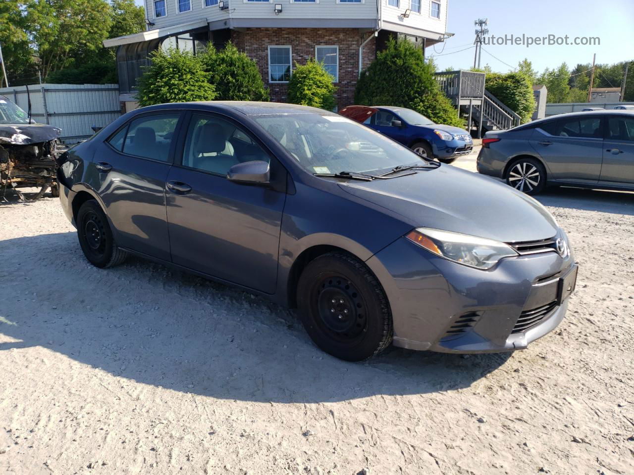 2015 Toyota Corolla L Серый vin: 2T1BURHE5FC302450