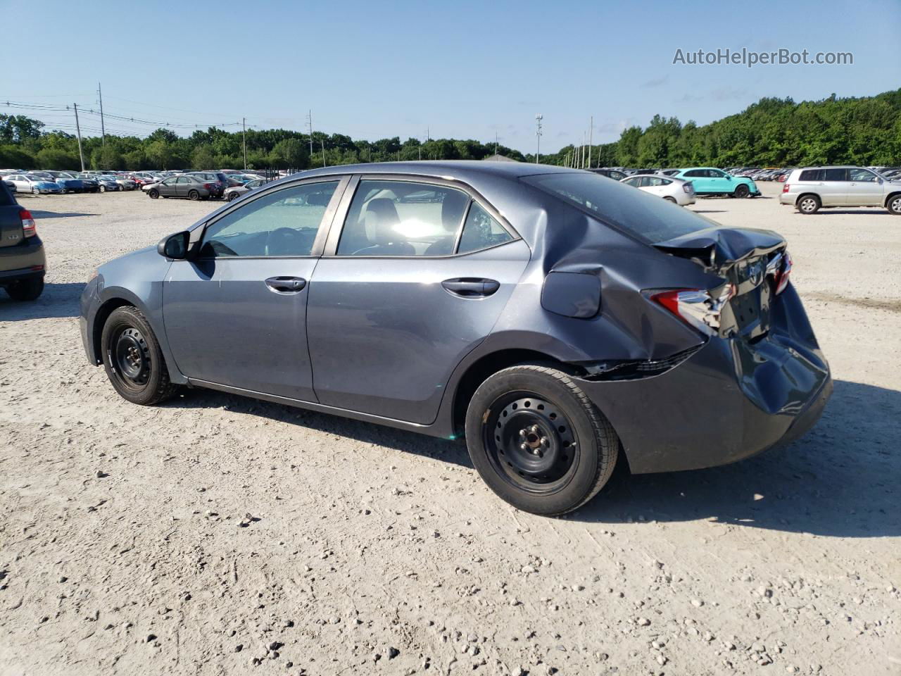 2015 Toyota Corolla L Серый vin: 2T1BURHE5FC302450