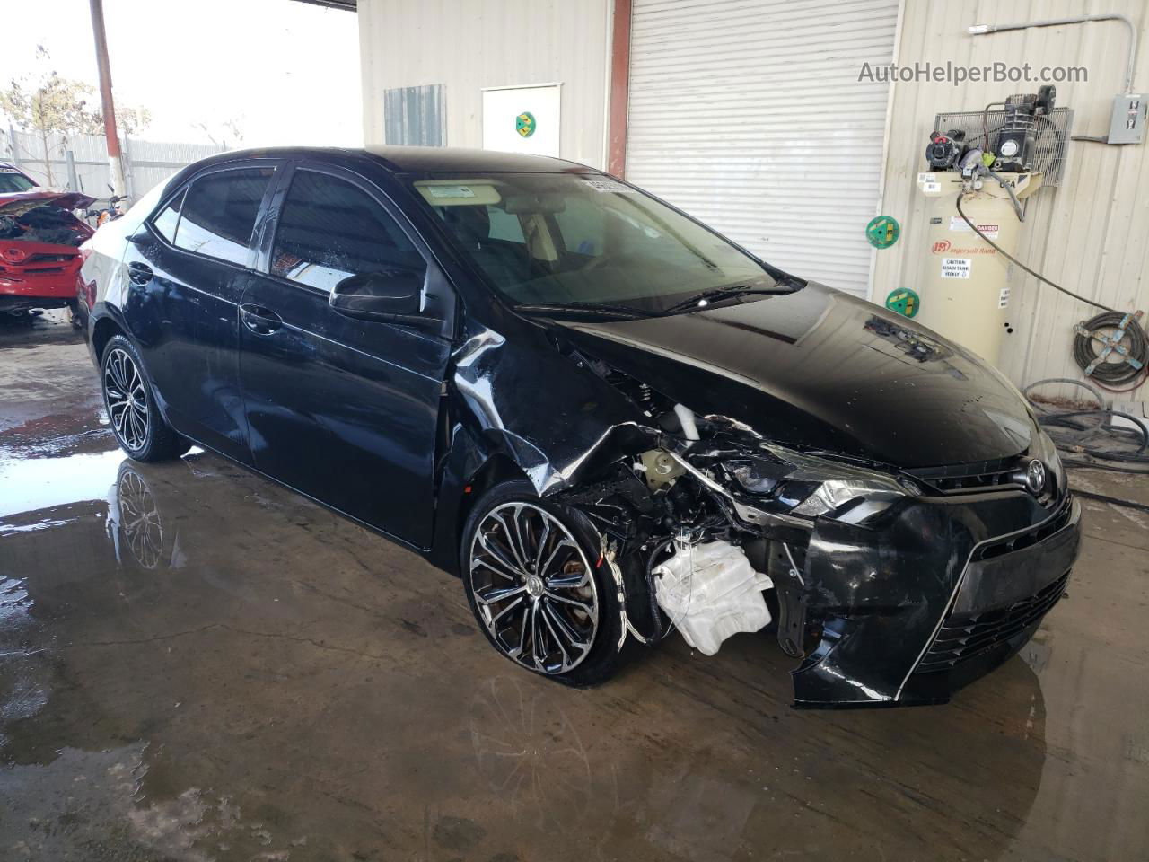 2015 Toyota Corolla L Black vin: 2T1BURHE5FC310791