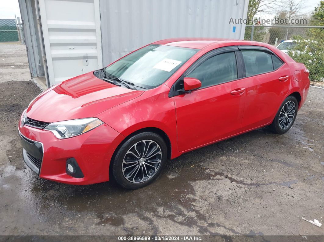 2015 Toyota Corolla Le Red vin: 2T1BURHE5FC316722