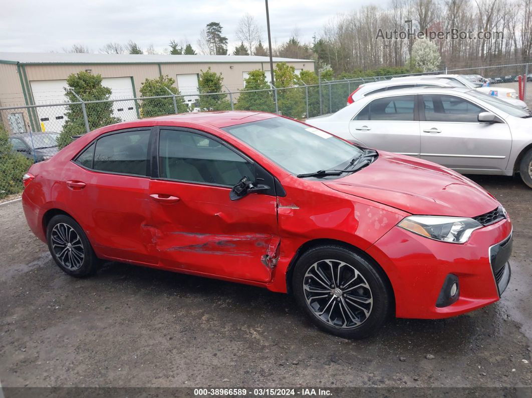 2015 Toyota Corolla Le Red vin: 2T1BURHE5FC316722