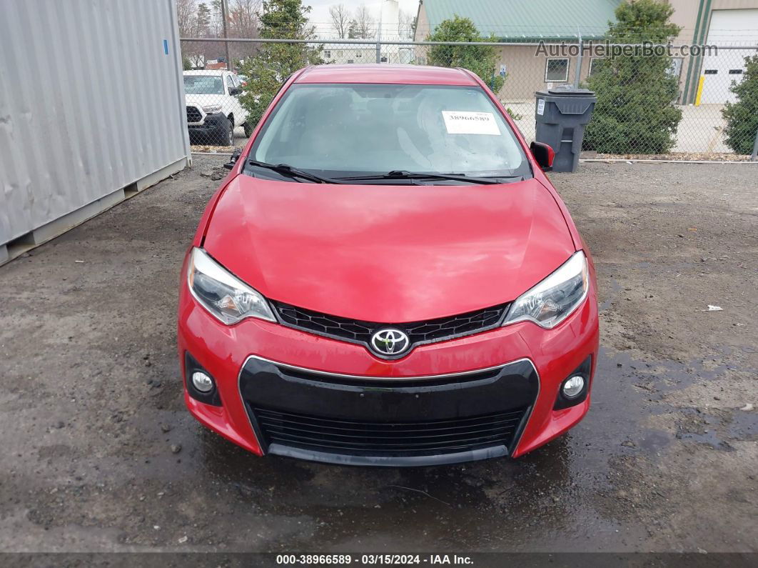 2015 Toyota Corolla Le Red vin: 2T1BURHE5FC316722