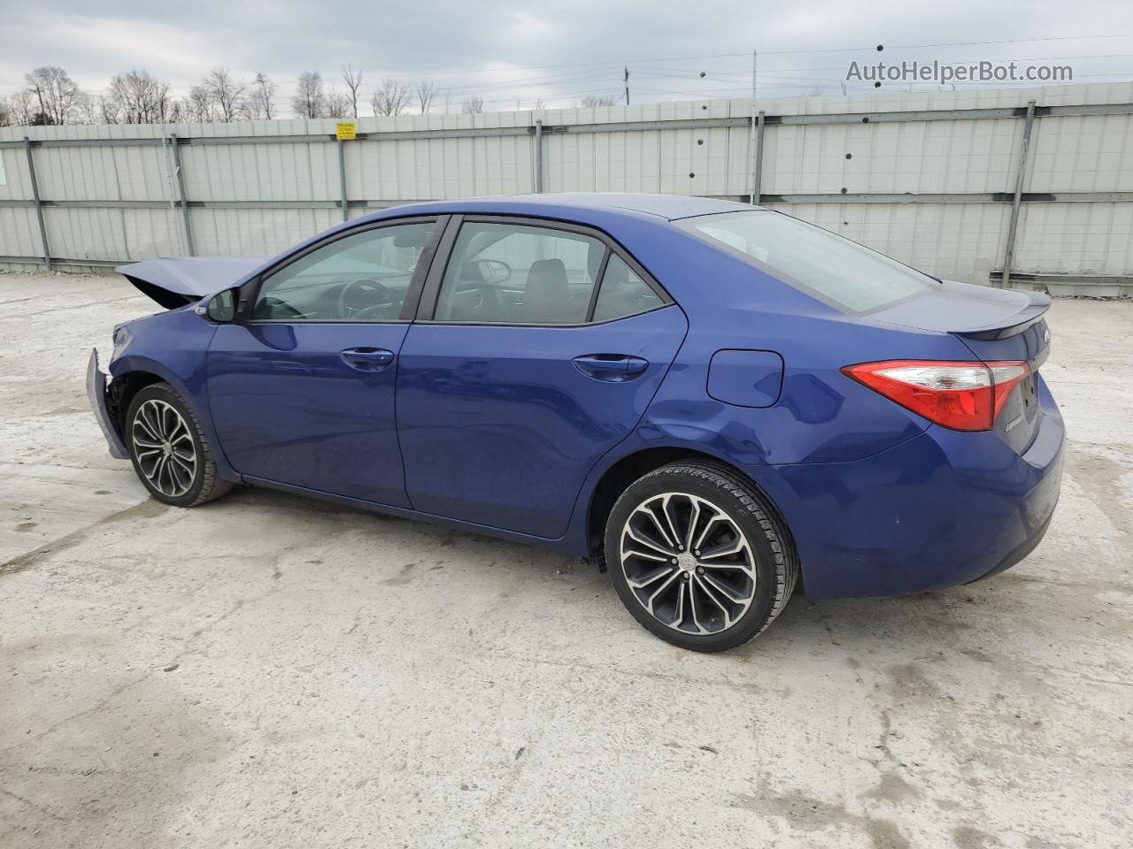 2015 Toyota Corolla L Blue vin: 2T1BURHE5FC330703