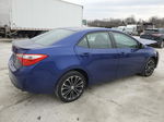 2015 Toyota Corolla L Blue vin: 2T1BURHE5FC330703