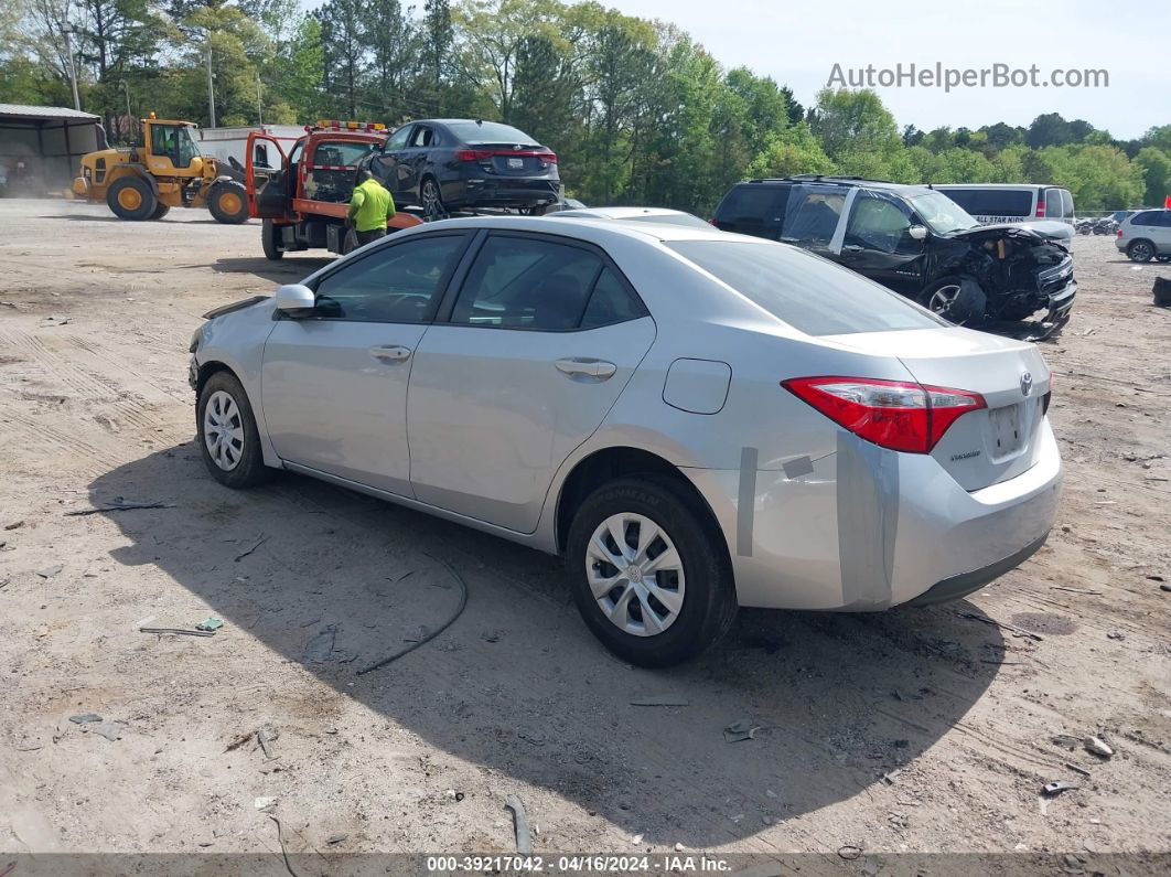 2015 Toyota Corolla L Silver vin: 2T1BURHE5FC372790