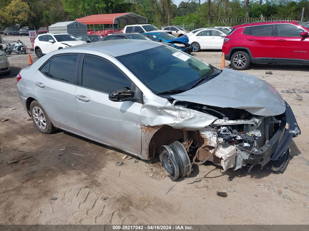 2015 Toyota Corolla L Silver vin: 2T1BURHE5FC372790