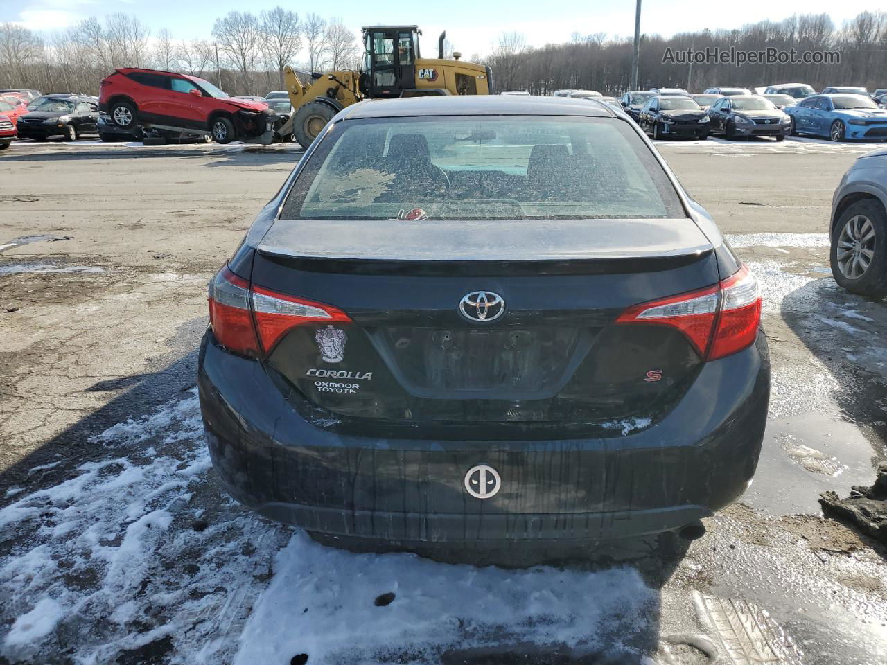 2015 Toyota Corolla L Black vin: 2T1BURHE5FC378783