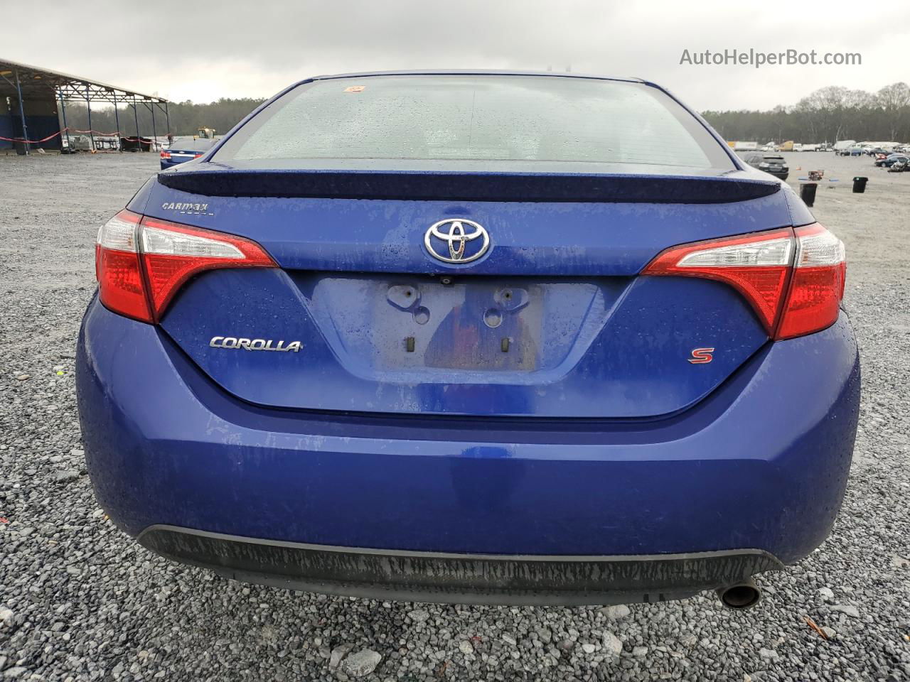 2015 Toyota Corolla L Синий vin: 2T1BURHE5FC383420