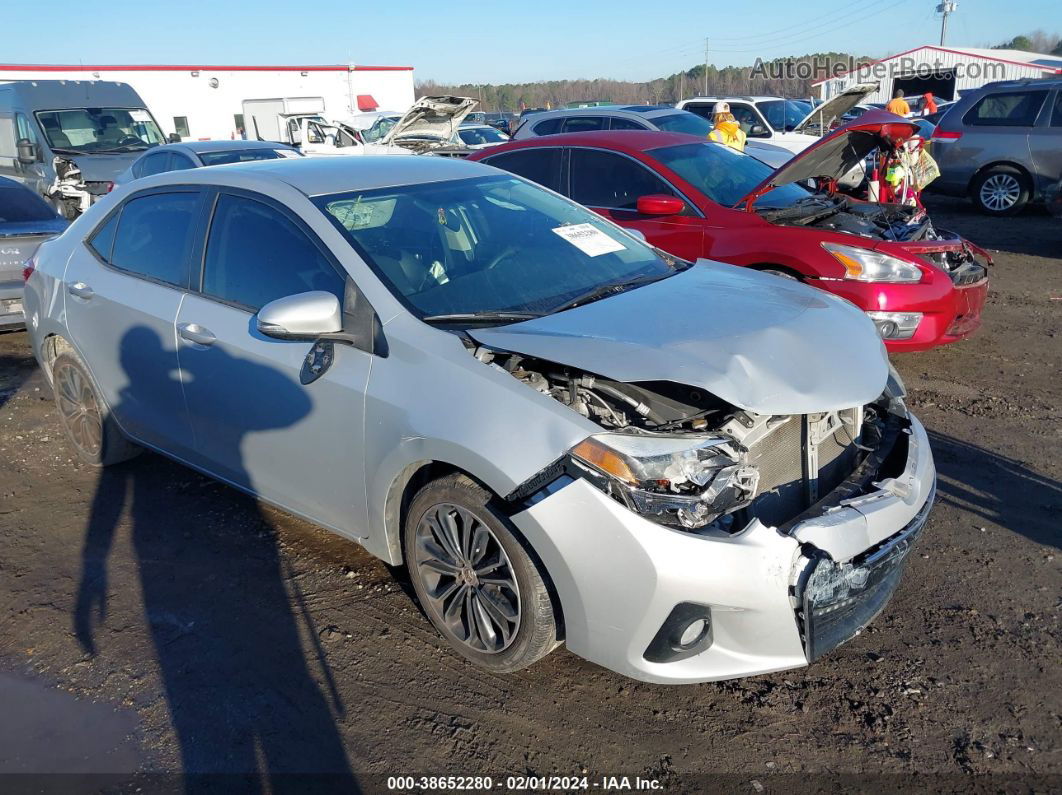 2015 Toyota Corolla S Plus Silver vin: 2T1BURHE5FC384115