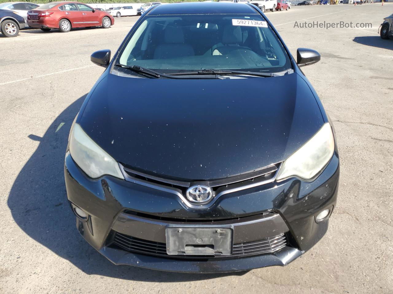 2015 Toyota Corolla L Black vin: 2T1BURHE5FC386088