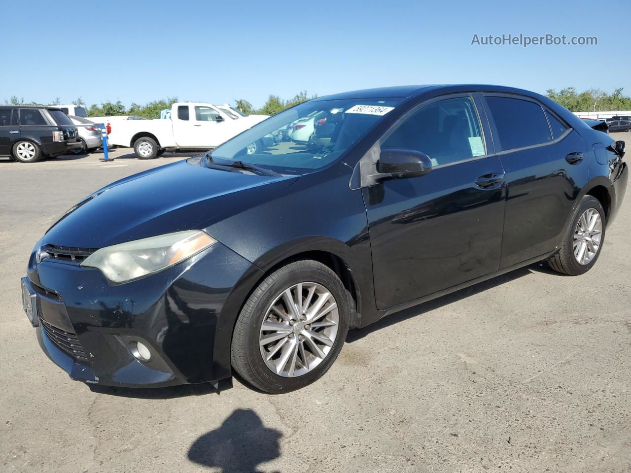 2015 Toyota Corolla L Black vin: 2T1BURHE5FC386088