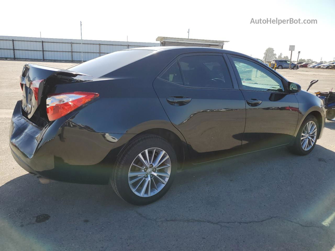 2015 Toyota Corolla L Черный vin: 2T1BURHE5FC386088