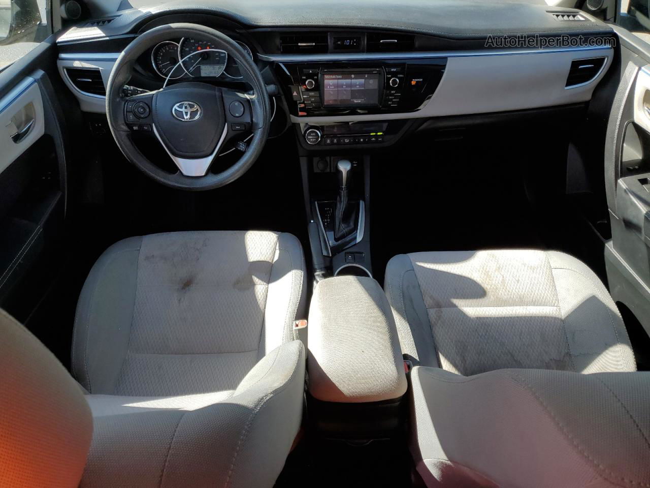 2015 Toyota Corolla L Черный vin: 2T1BURHE5FC386088