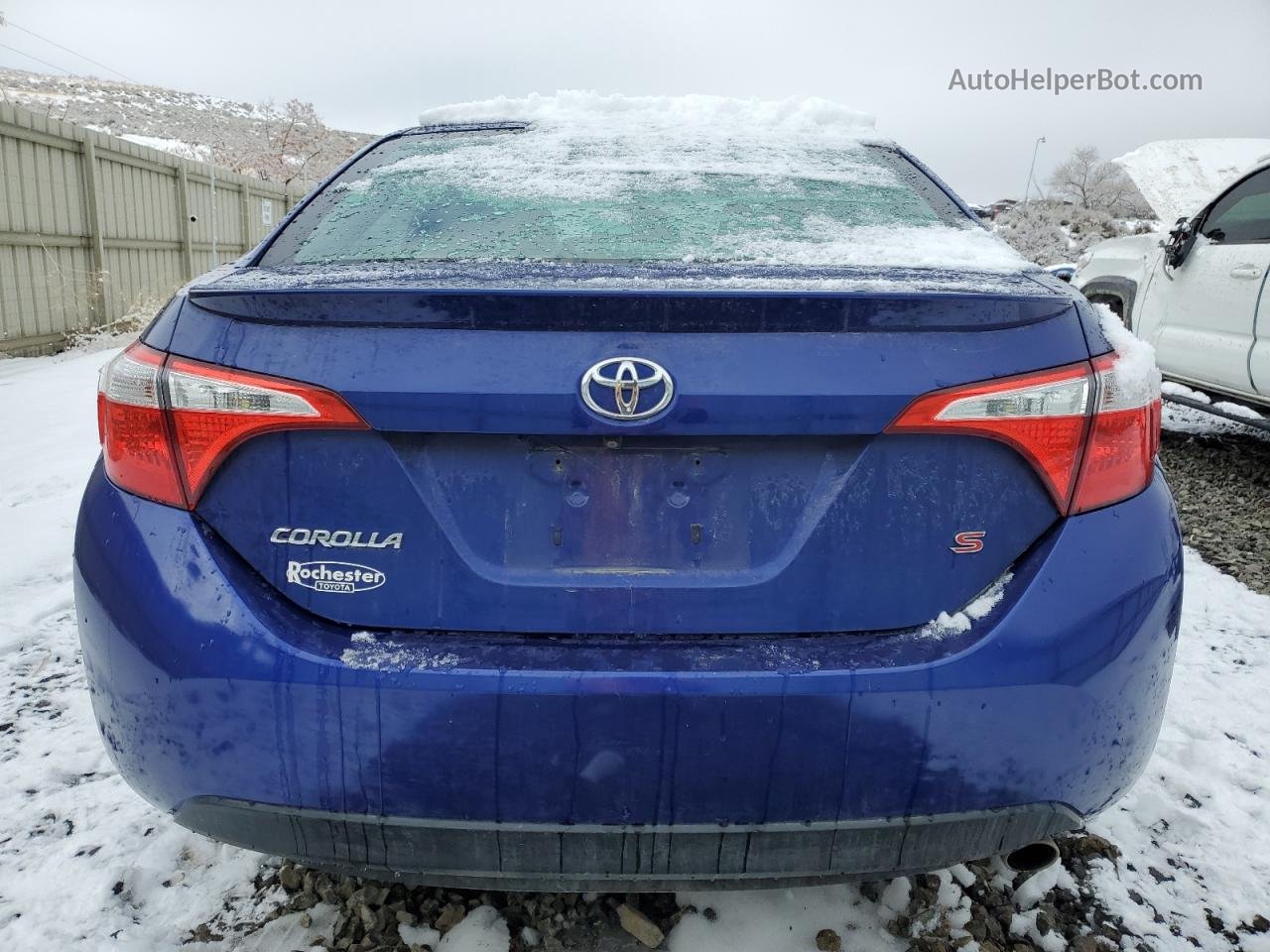2015 Toyota Corolla L Синий vin: 2T1BURHE5FC409515