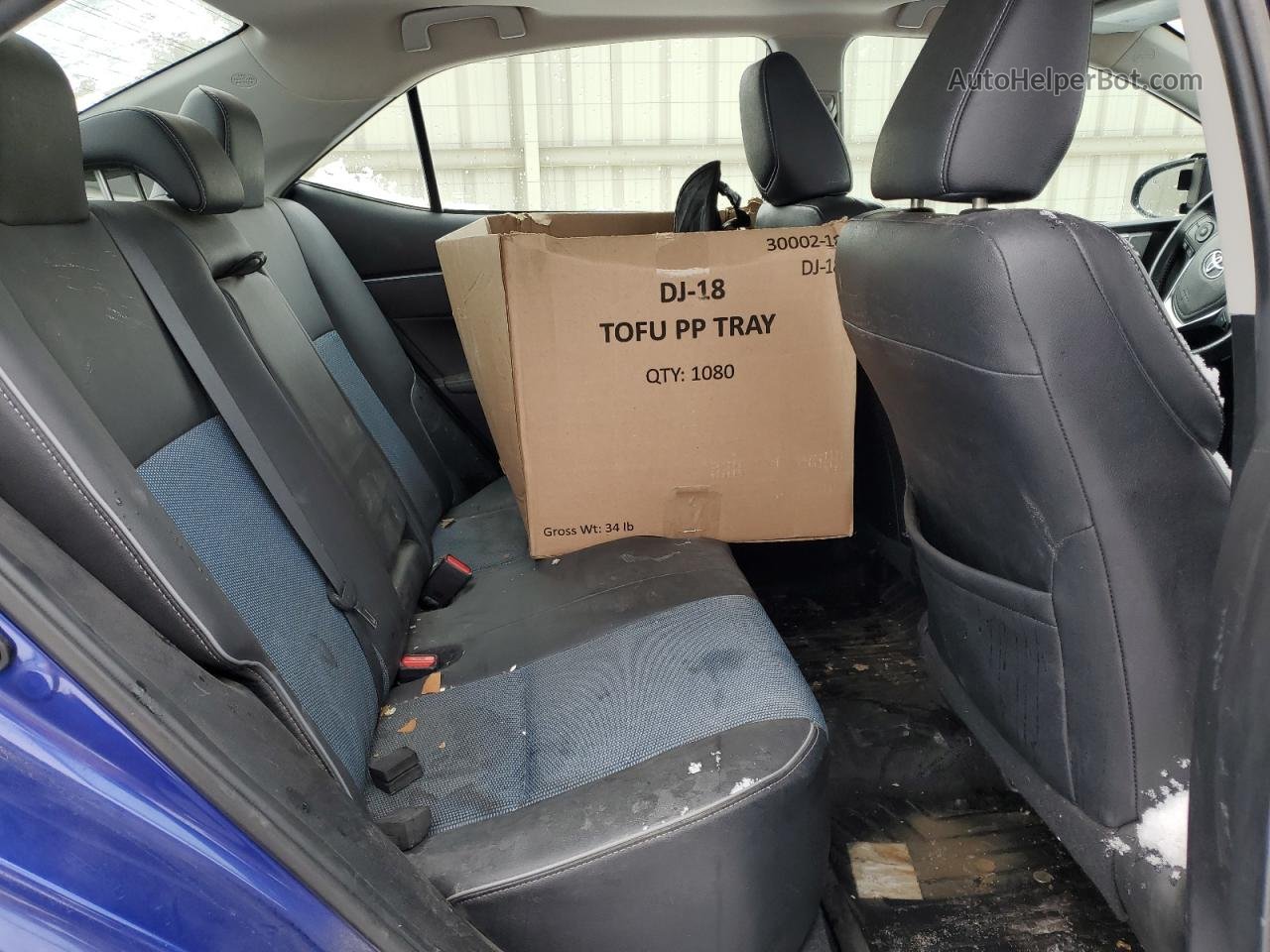 2015 Toyota Corolla L Синий vin: 2T1BURHE5FC409515