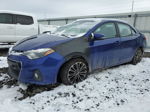 2015 Toyota Corolla L Blue vin: 2T1BURHE5FC409515