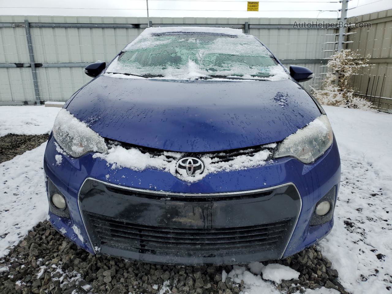 2015 Toyota Corolla L Blue vin: 2T1BURHE5FC409515