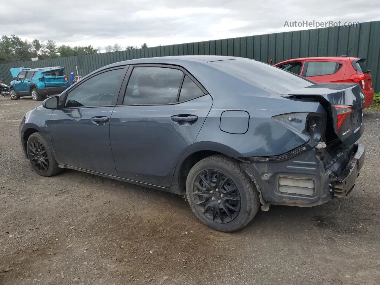 2015 Toyota Corolla L Синий vin: 2T1BURHE5FC435273