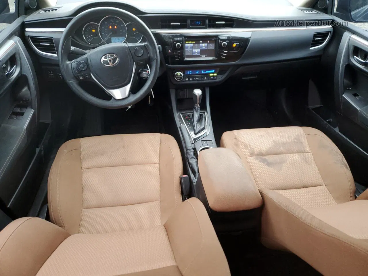 2015 Toyota Corolla L Синий vin: 2T1BURHE5FC435273