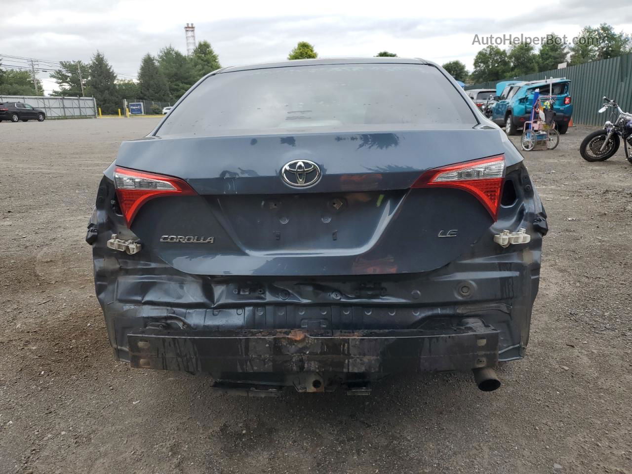 2015 Toyota Corolla L Синий vin: 2T1BURHE5FC435273