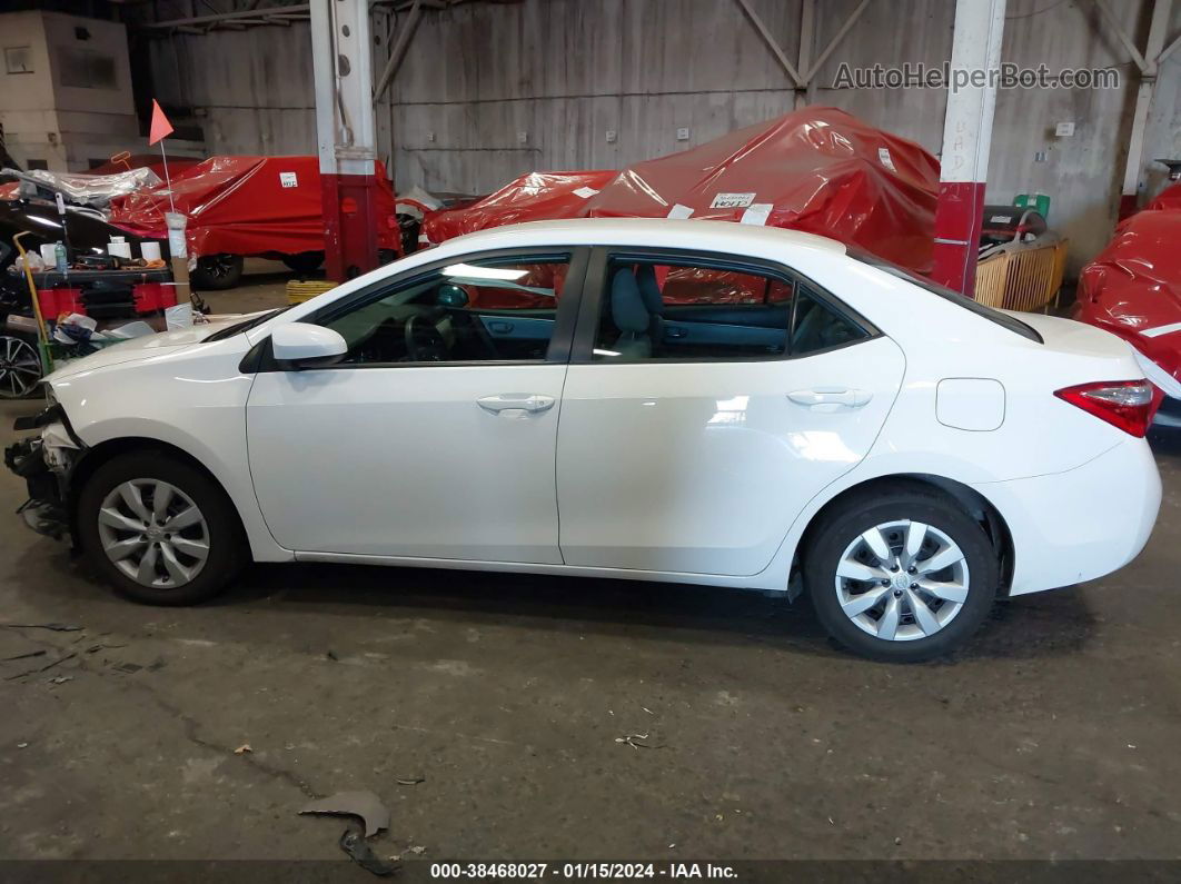 2015 Toyota Corolla Le White vin: 2T1BURHE5FC443213